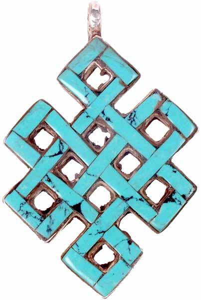The Endless Knot (With Inlay of Turquoise (Made in Nepal))