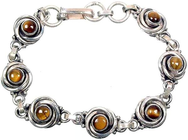 Tiger Eye Link Bracelet