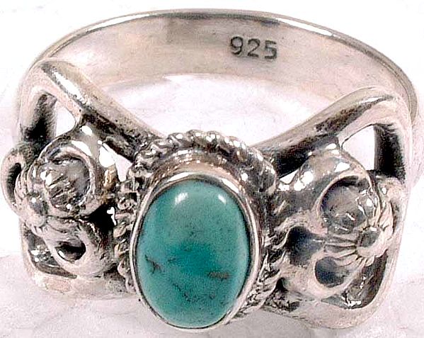 Turquoise Butterfly Ring