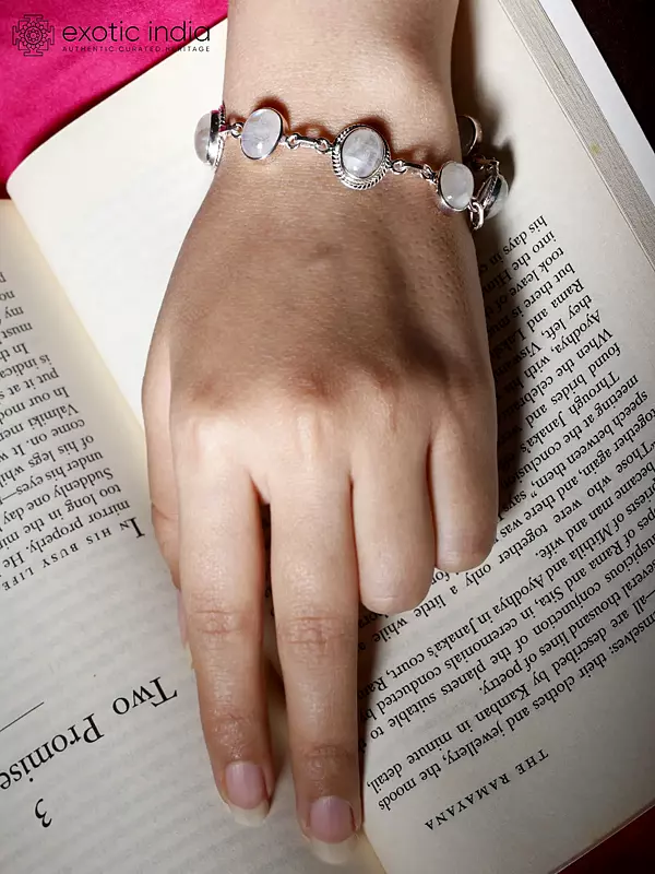 Designer Rainbow Moonstone Bracelet