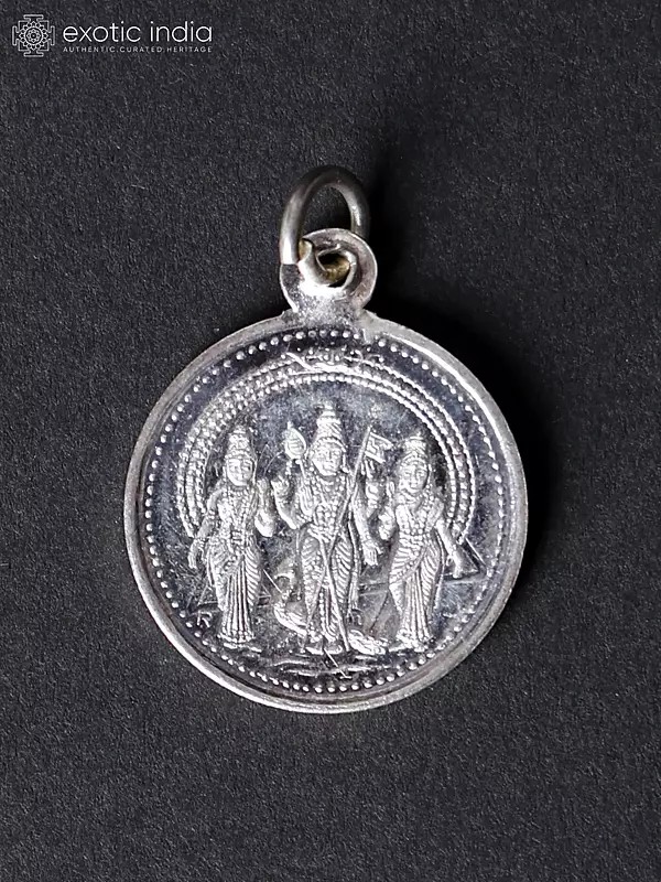 Murugan Valli Devayani with OM on Reverse (Two Sided Pendant)