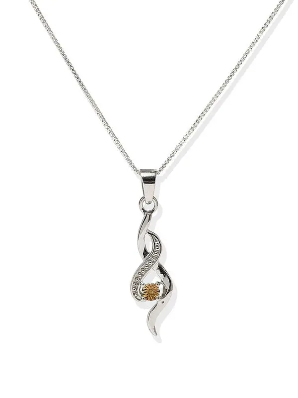 Sterling Silver Twist Pendant