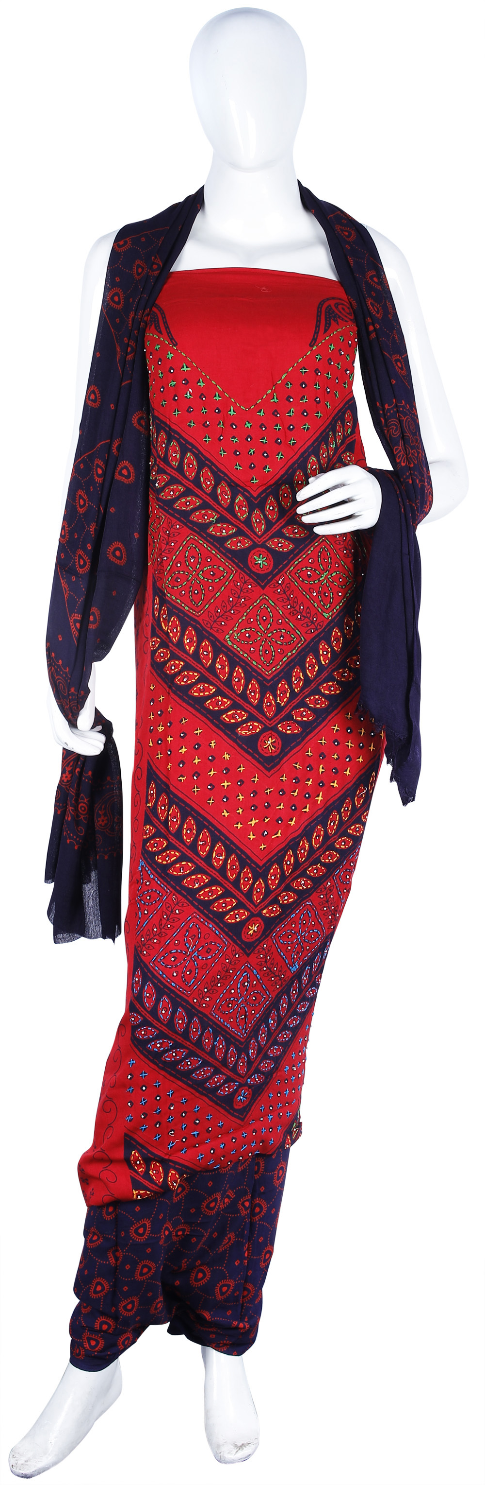 printed salwar suit material