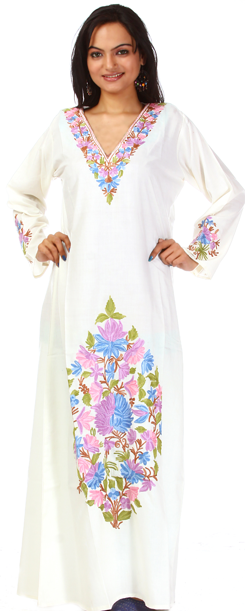 kashmiri night gown