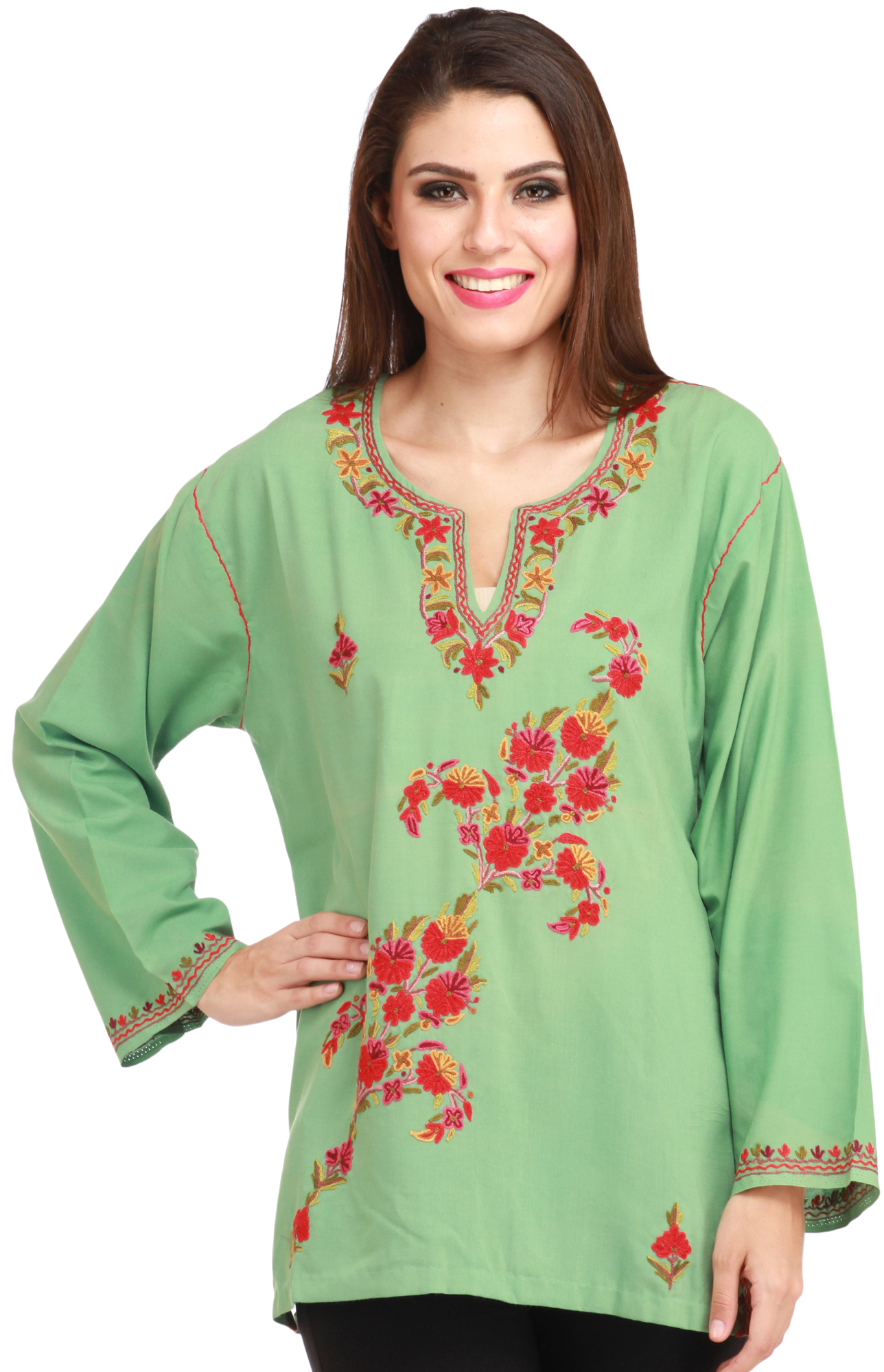kashmiri kurti design