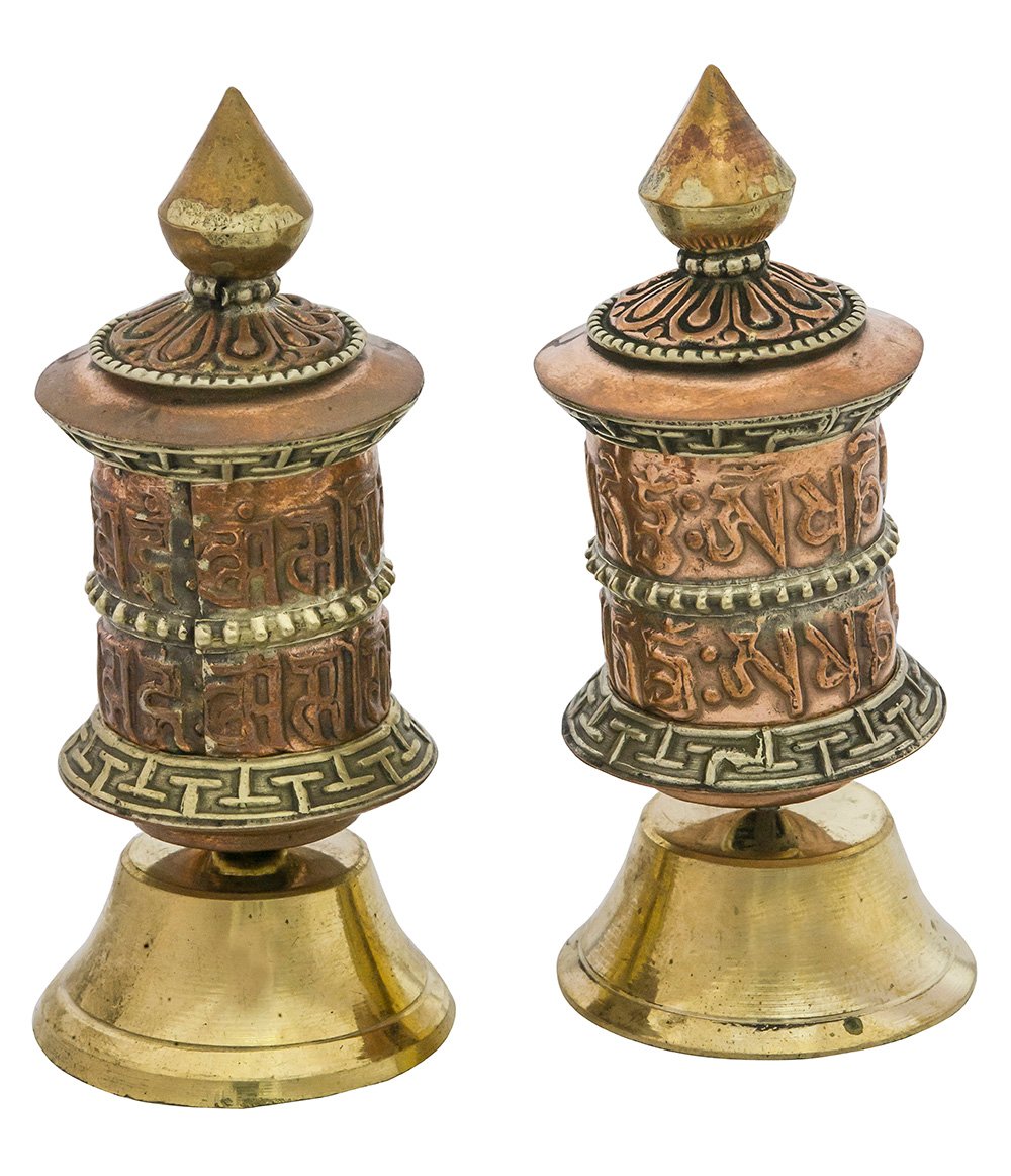 Pair of Prayer Wheel (Tibetan Buddhist)