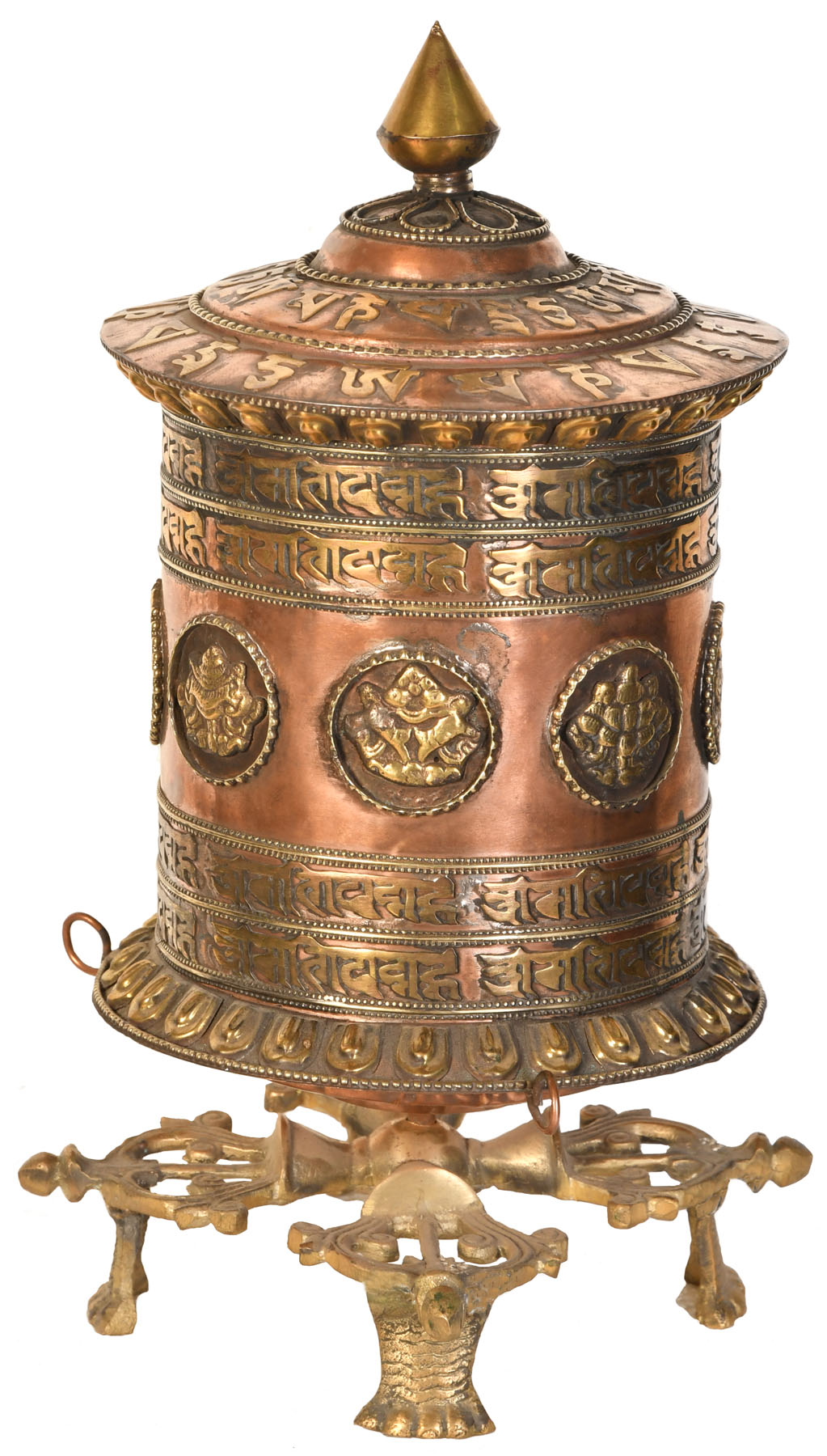 tibetan-buddhist-prayer-wheel-with-auspicious-mantras-made-in-nepal