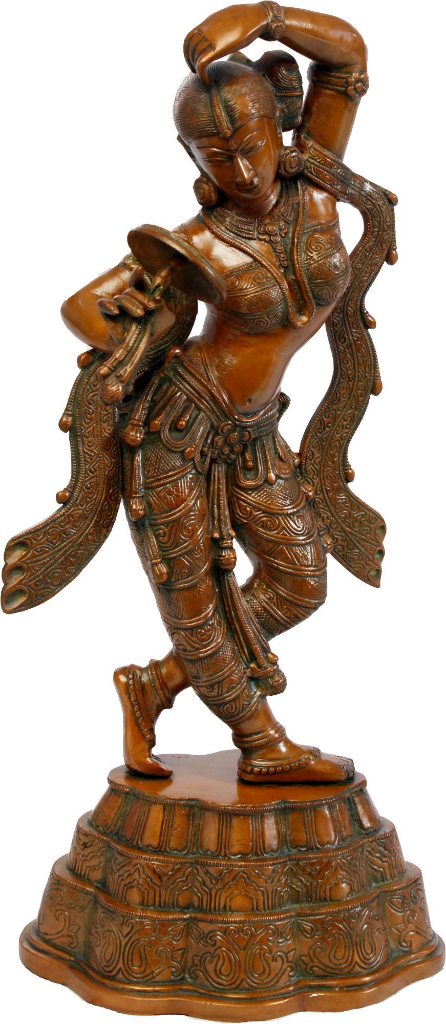 The Apsara Applying Vermillion (A Sculpture Inspired by Khajuraho)