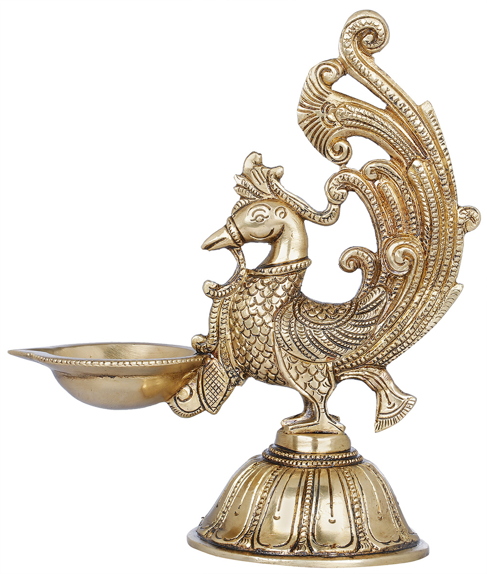 3.2 x 10 x 2-Inch Antique Yellow Exotic India Camphor Lamp Set 