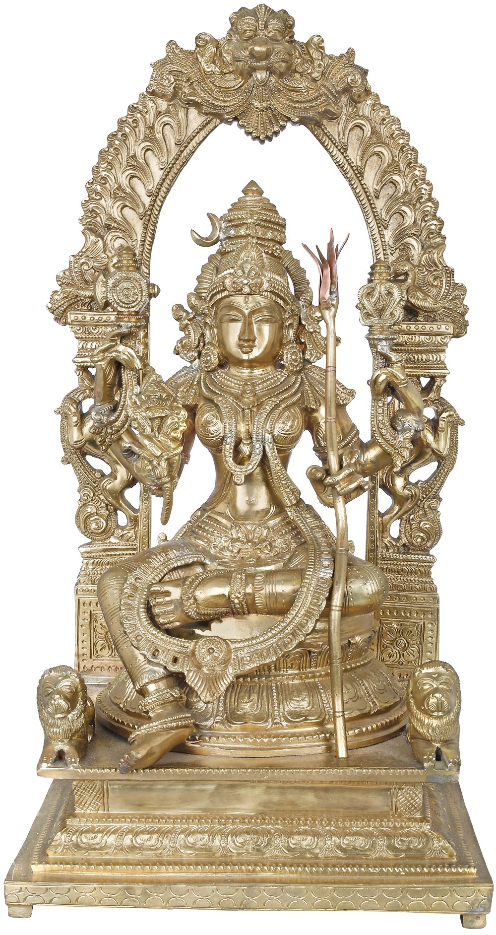 Goddess Rajarajeshwari - Tripura Sundari (Hoysala Art)