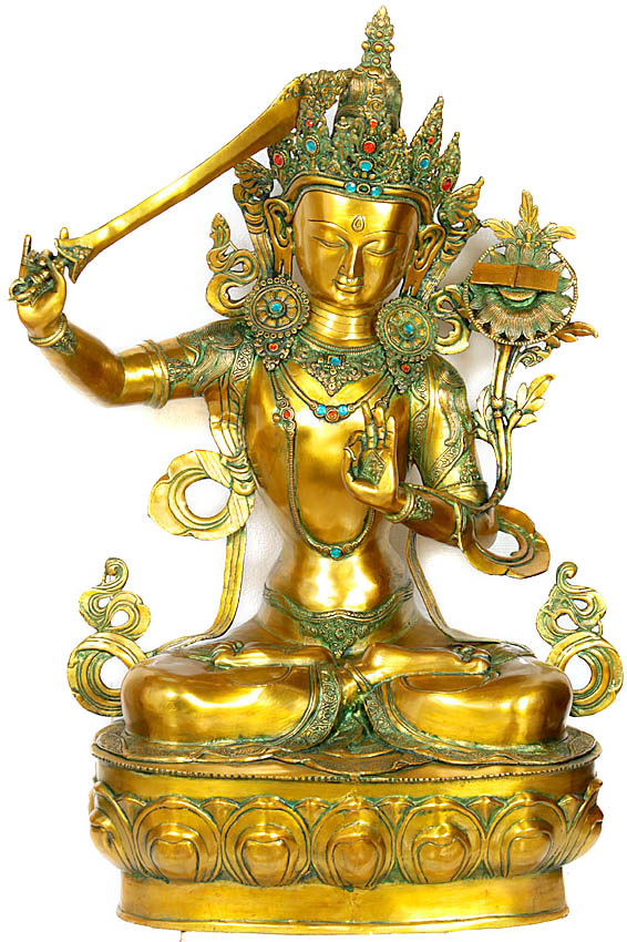 Large Size Manjushri - Bodhisattva Of Transcendent Wisdom (Tibetan ...