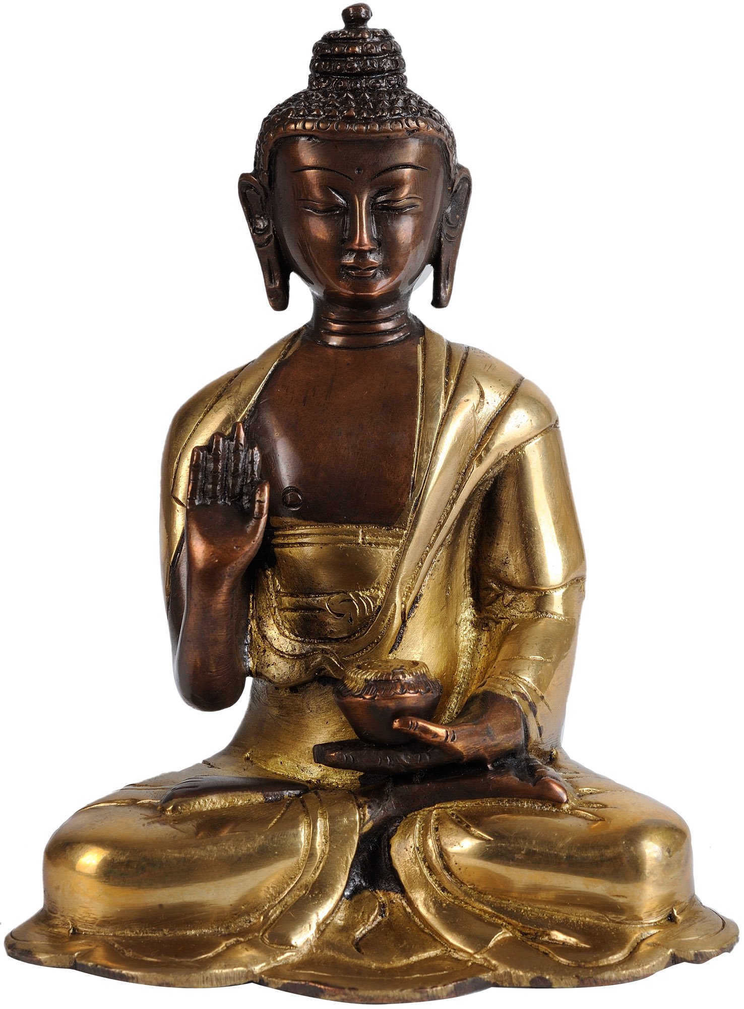 Items Related To Lord Buddha In Abhaya Mudra Brass Sculptures