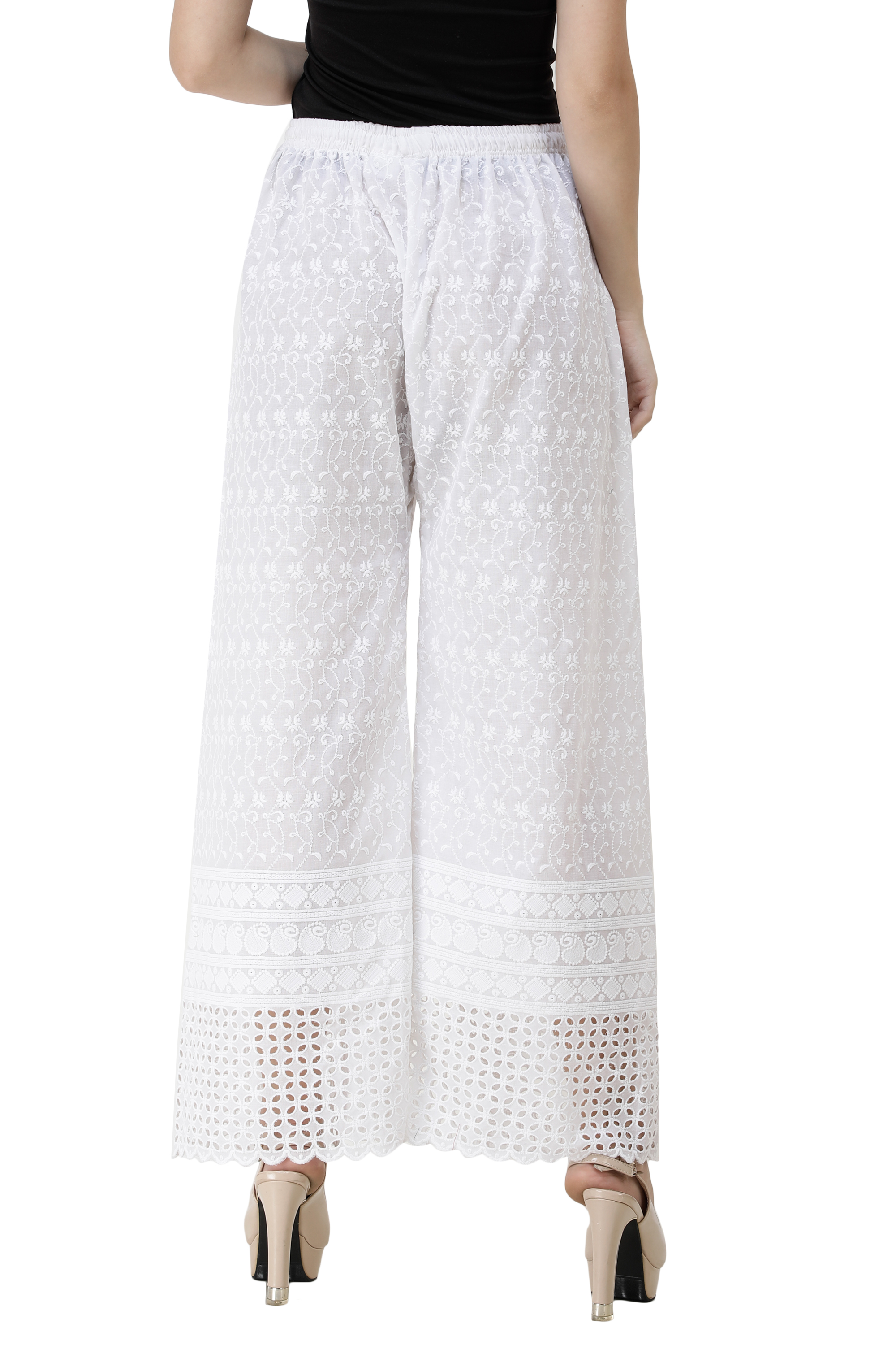 white palazzo trousers uk