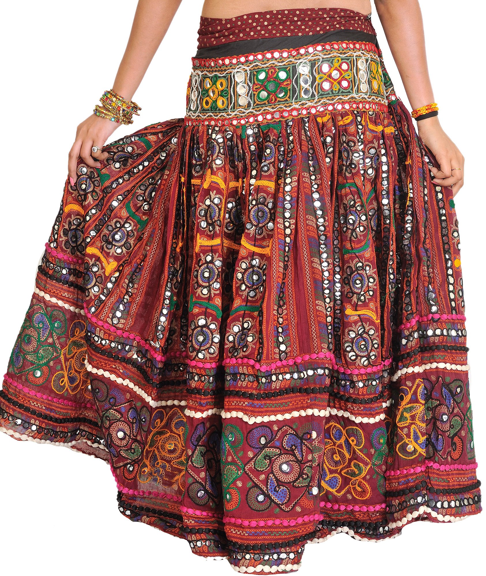 red colour ghagra