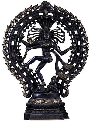 Lord Shiva Nataraja – として真鍮彫刻 ZDL43-mud